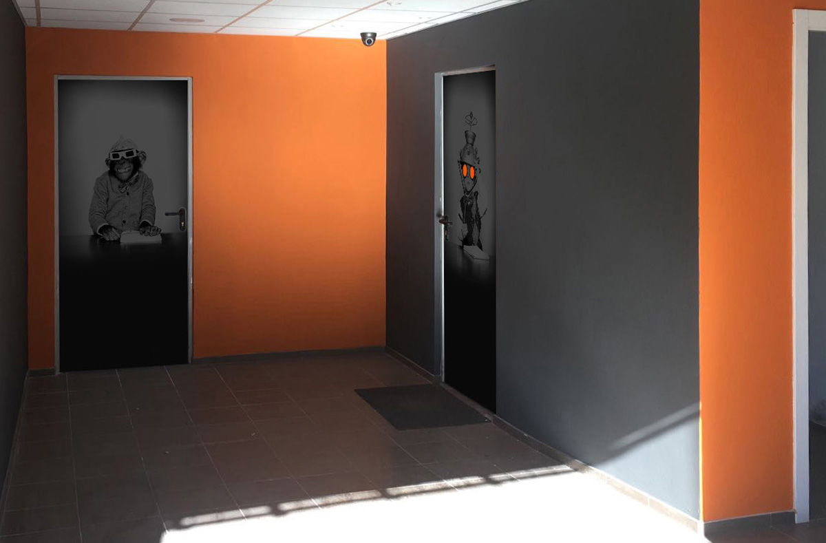 Rotulación oficinas Erabi Erabi Tecnología Audiovisual